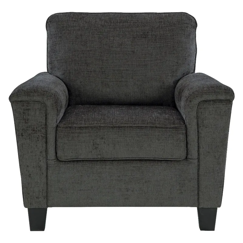 Fauteuil en tissu noir - Erinslane