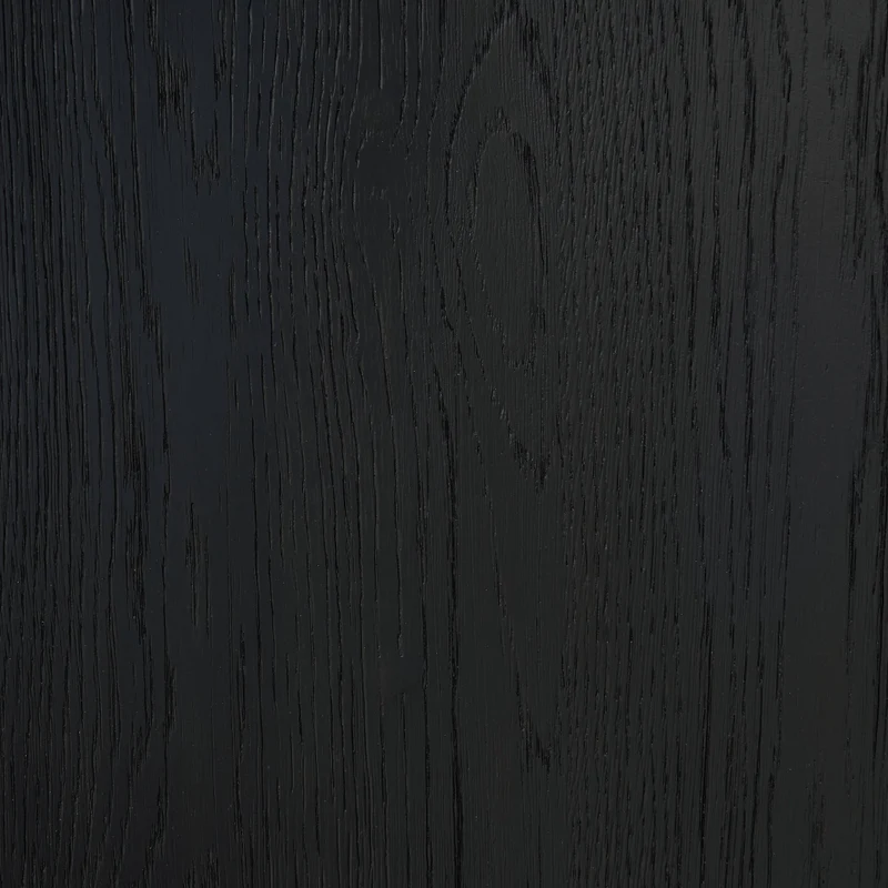 Table de salle à manger ovale en bois/placage de chêne noir - Rowanbeck