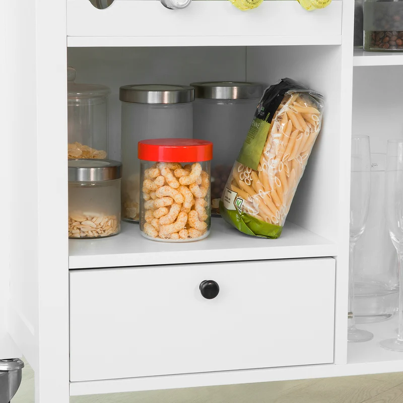 SoBuy FKW104-W Desserte Roulante Meuble de Rangement à roulettes
