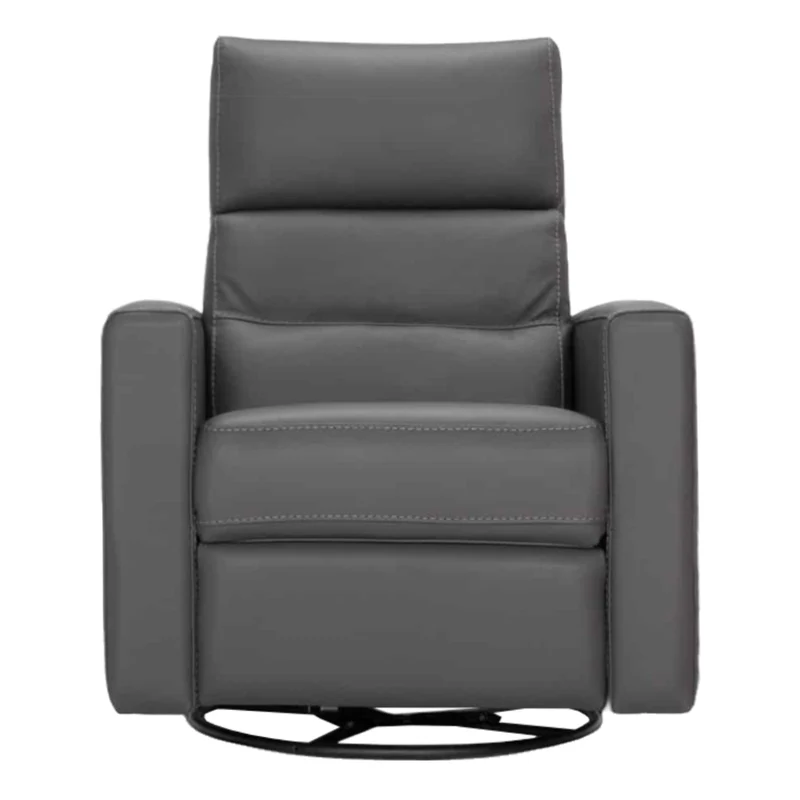 Fauteuil berçant, pivotant et inclinable motorisé en cuir - Montreal