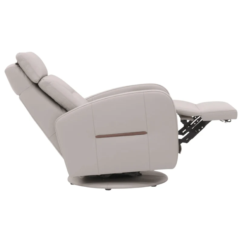 Fauteuil berçant, pivotant et inclinable motorisé en cuir - Florence F-28