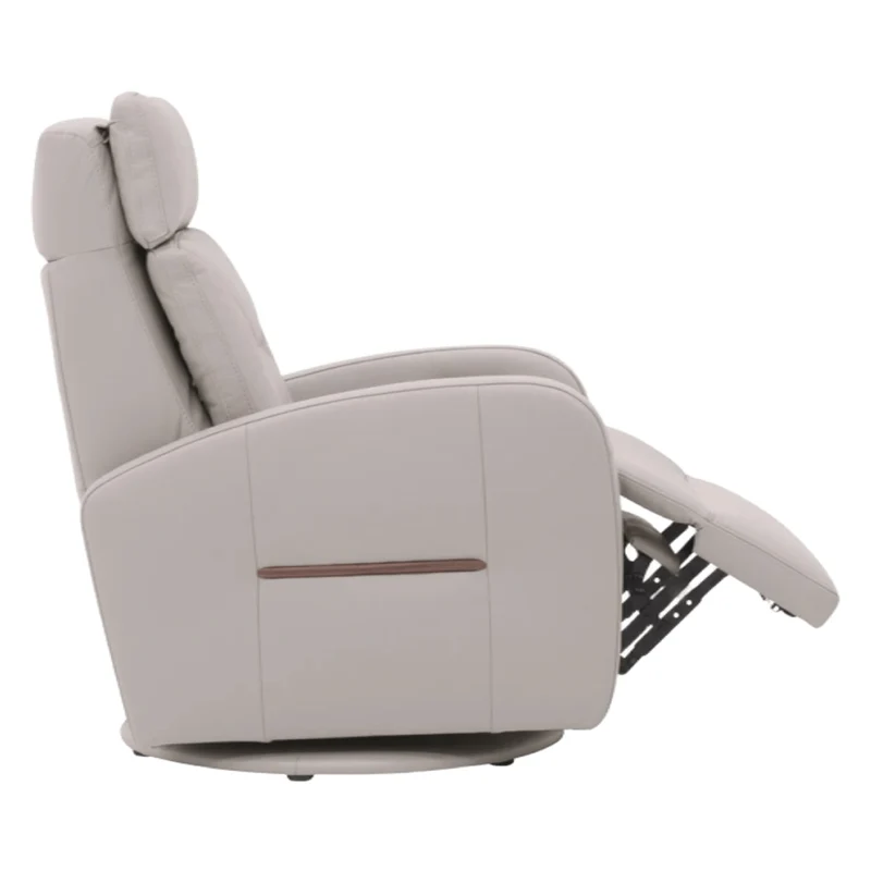 Fauteuil berçant, pivotant et inclinable motorisé en cuir - Florence F-28