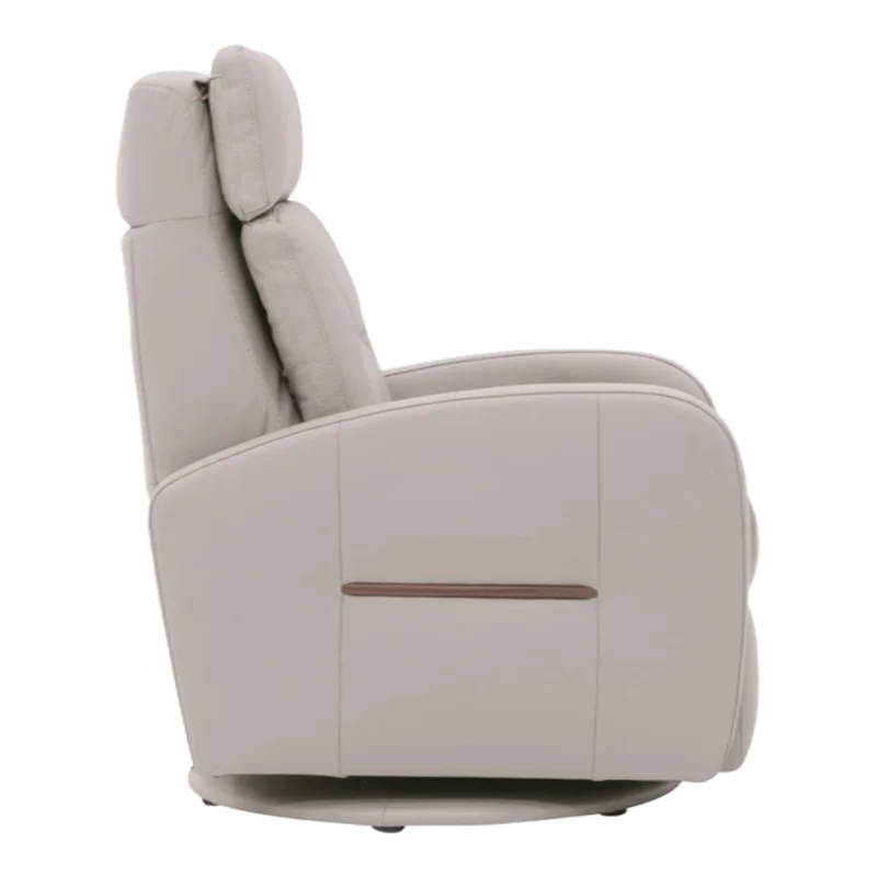 Fauteuil berçant, pivotant et inclinable motorisé en cuir - Florence F-28