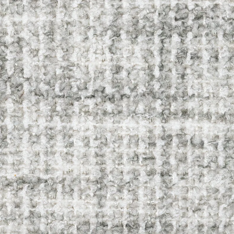 Sofa en tissu texturé blanc avec coussins - Maitelynn
