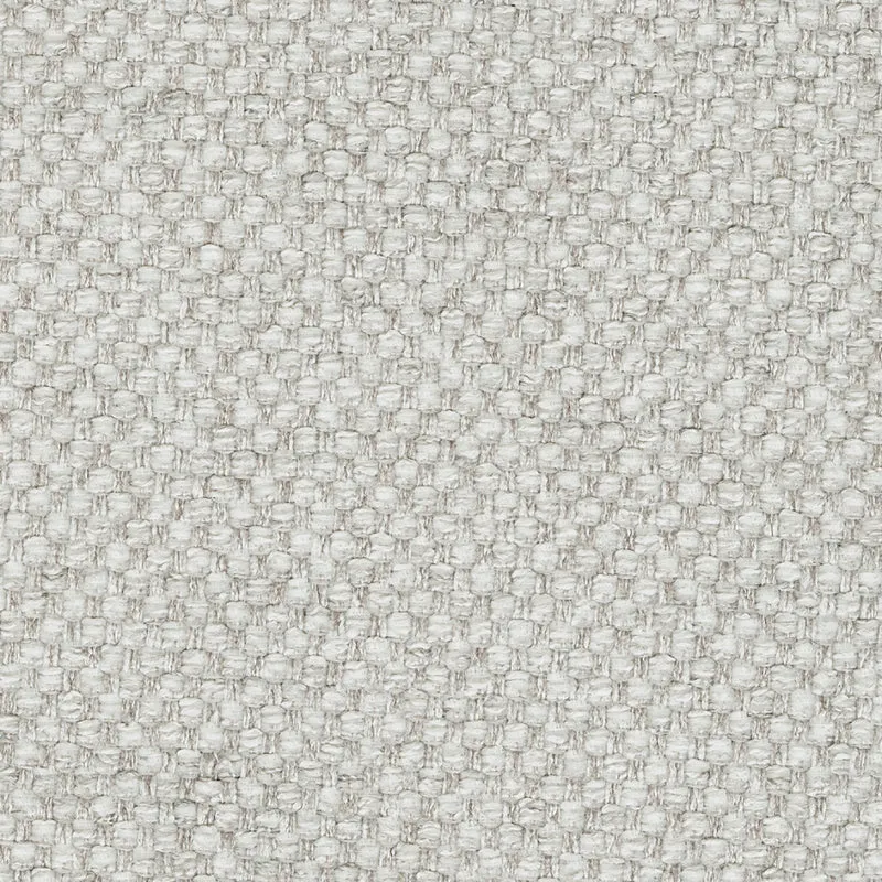 Ottoman en tissu texturé blanc - Maitelynn