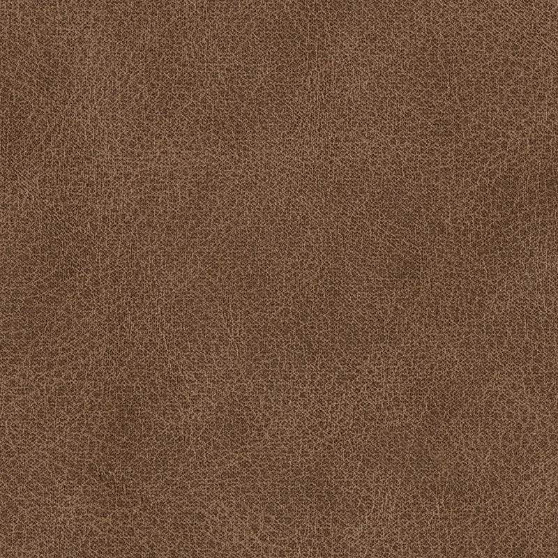 Causeuse aspect cuir brun caramel avec coussins - VillaCourt