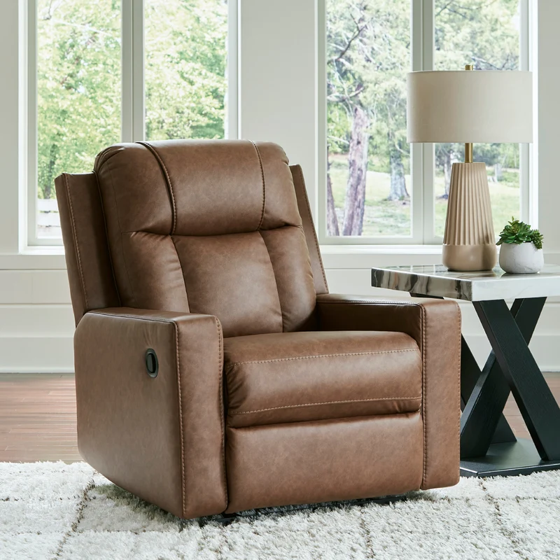 Fauteuil inclinable aspect cuir - Mackmenville