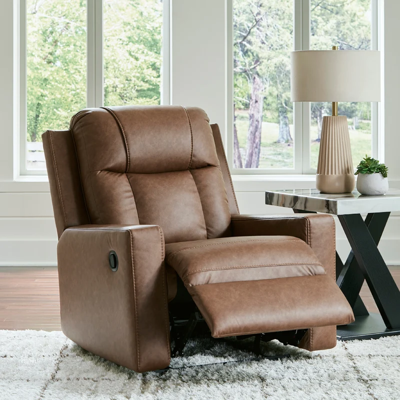 Fauteuil inclinable aspect cuir - Mackmenville