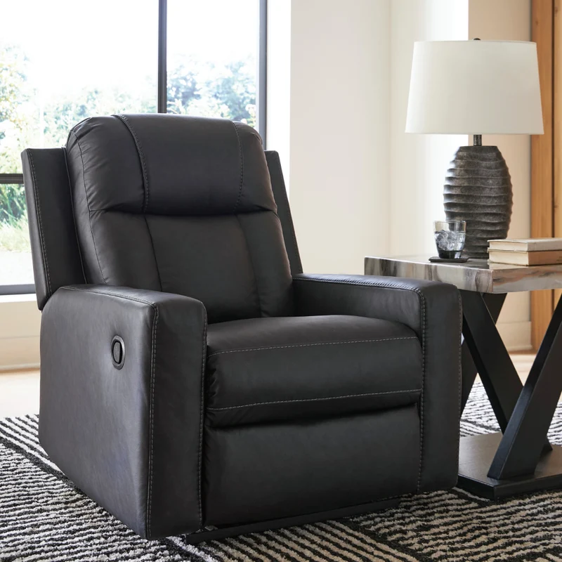 Fauteuil inclinable aspect cuir - Mackmenville