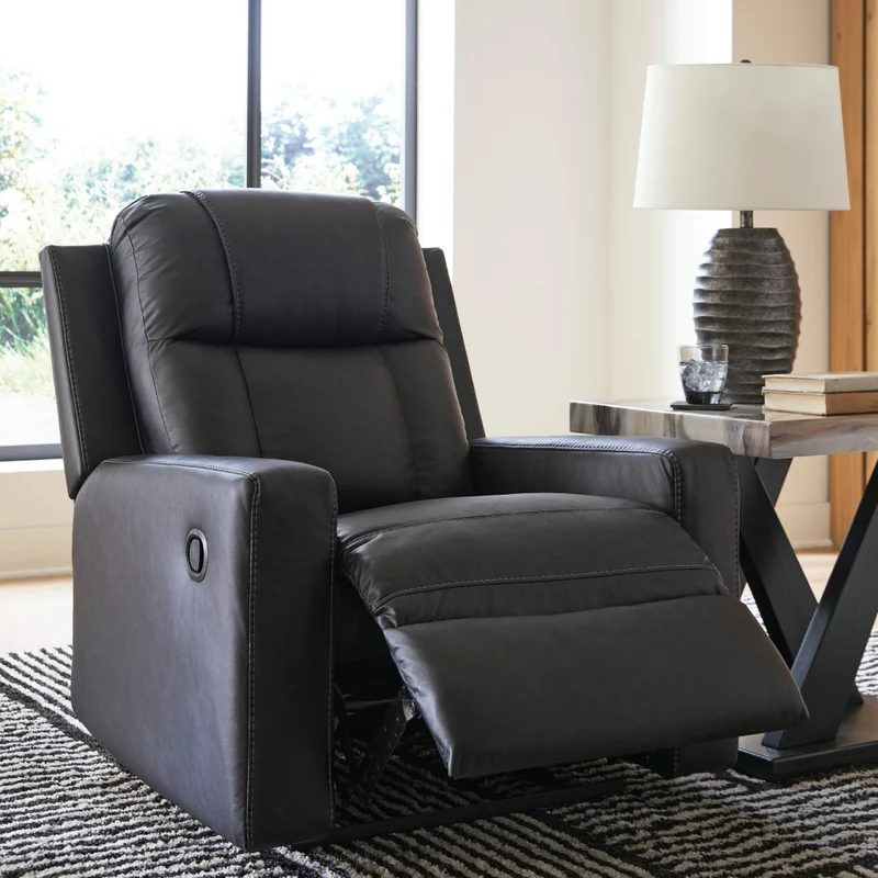 Fauteuil inclinable aspect cuir - Mackmenville