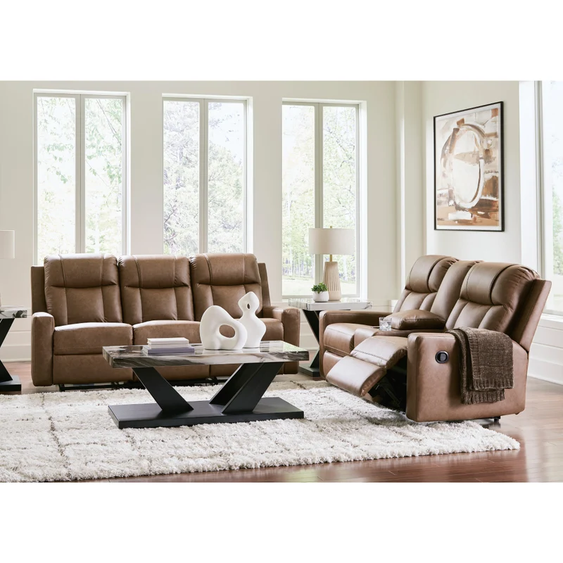 Sofa inclinable aspect cuir - Mackmenville