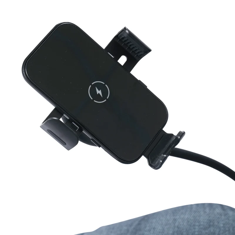 Fauteuil inclinable motorisé en tissu avec support flexible pour téléphone et chargeur sans fil - Burlyton
