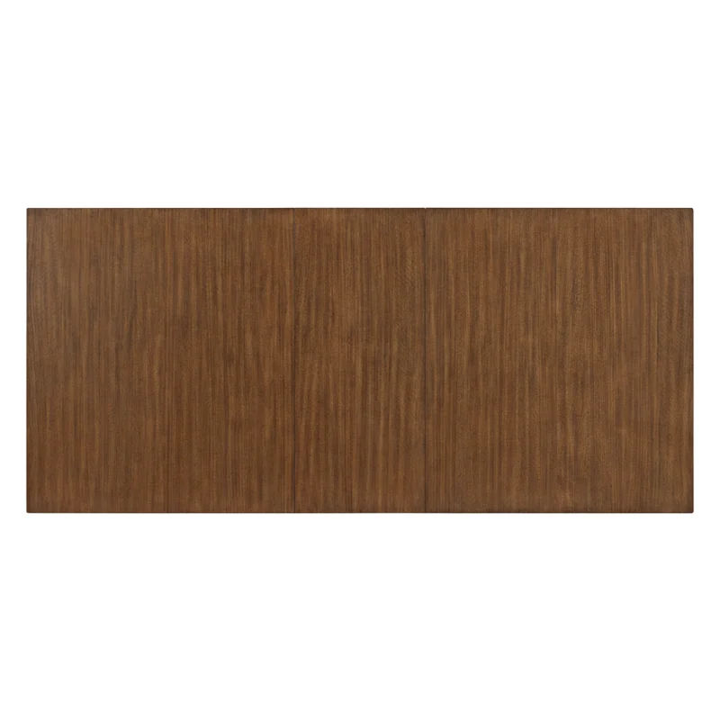 Table de salle à manger extensible en bois/placage de manguier brun - Lyncott