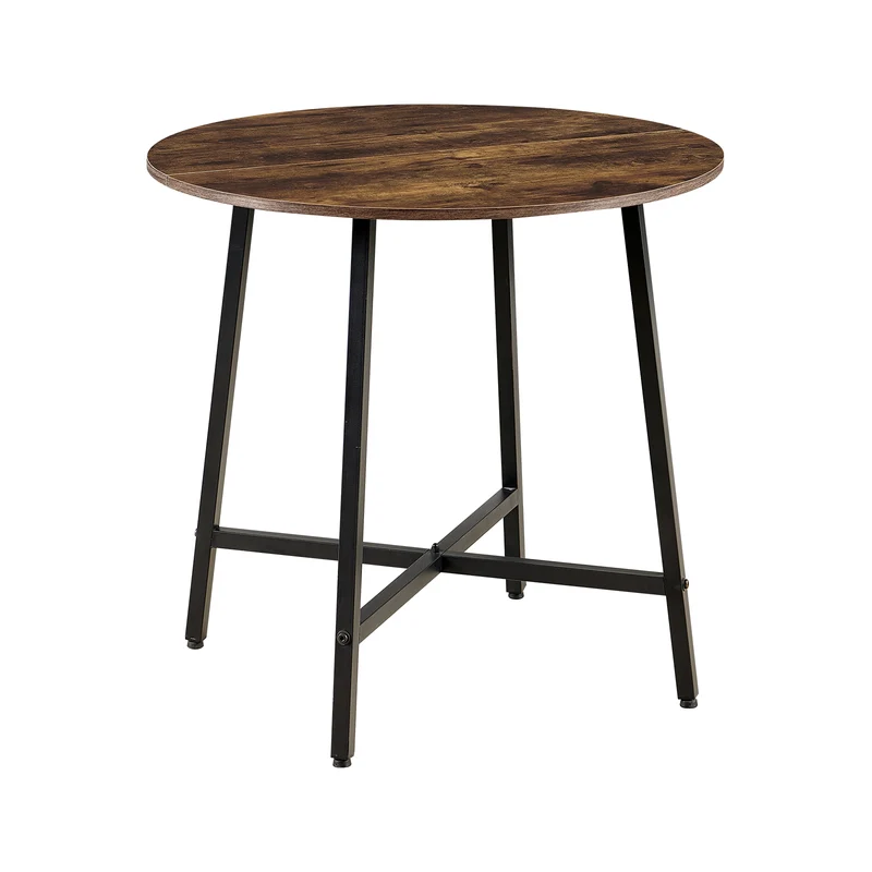 Table de salle à manger 80 cm avec pieds en fer - Marques de feu - COBB