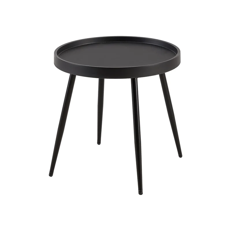 Ensemble table et chaises de salle à manger en métal ROME - Noir