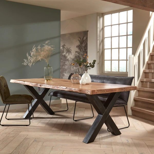 Table en Acacia Massif "AMALFI"
