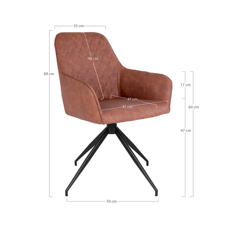 Chaise Pivotante "HARBRO" au Design Moderne