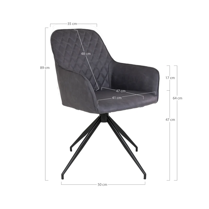 Chaise Pivotante "HARBRO" au Design Moderne
