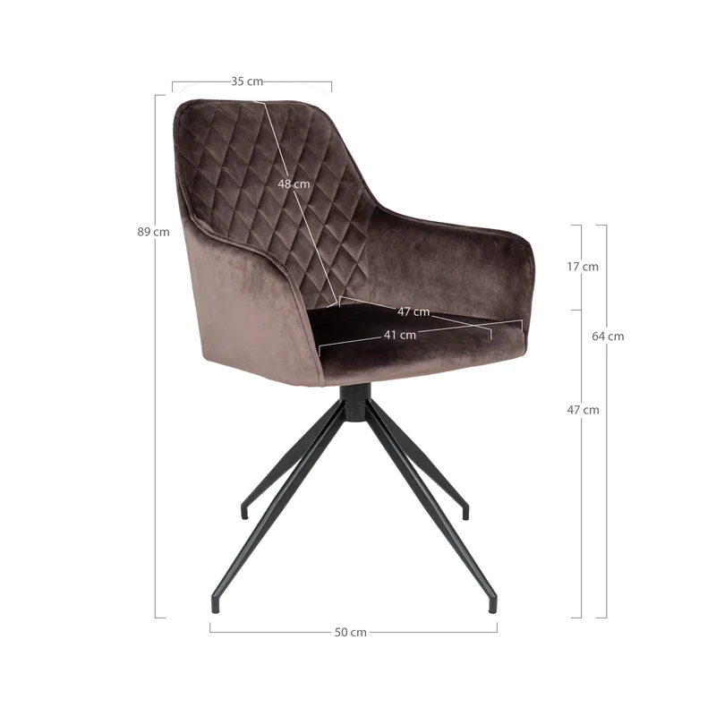 Chaise Pivotante "HARBRO" au Design Moderne