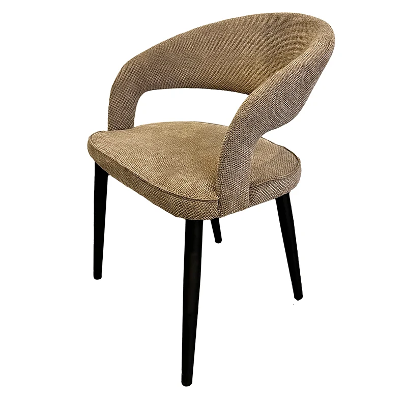 Chaise Design "ZANNA" en Tissu Ignifuge