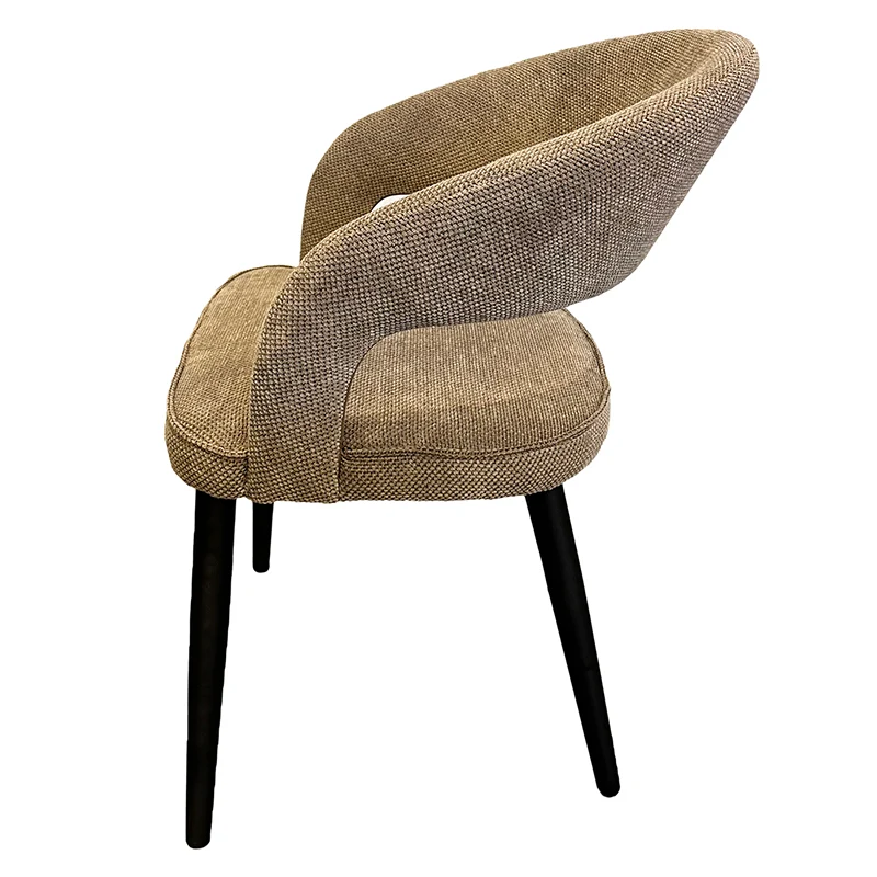 Chaise Design "ZANNA" en Tissu Ignifuge