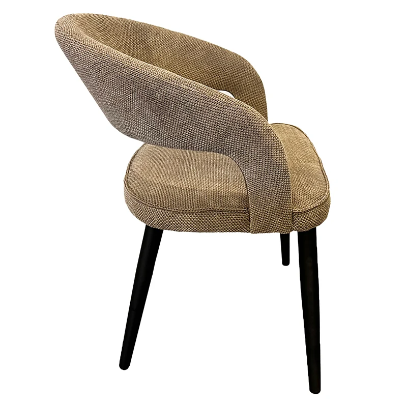 Chaise Design "ZANNA" en Tissu Ignifuge