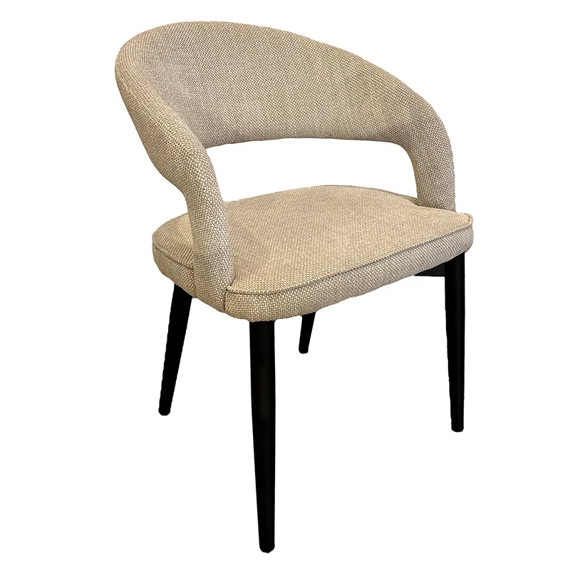 Chaise Design "ZANNA" en Tissu Ignifuge