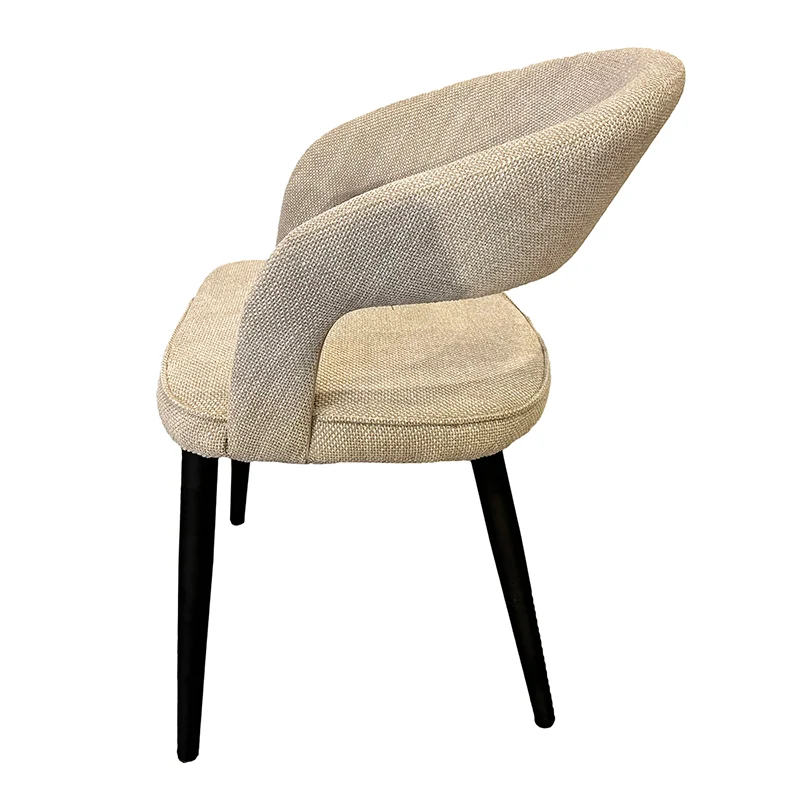 Chaise Design "ZANNA" en Tissu Ignifuge