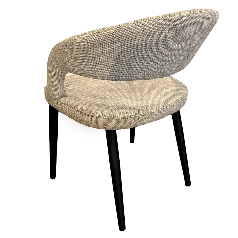 Chaise Design "ZANNA" en Tissu Ignifuge