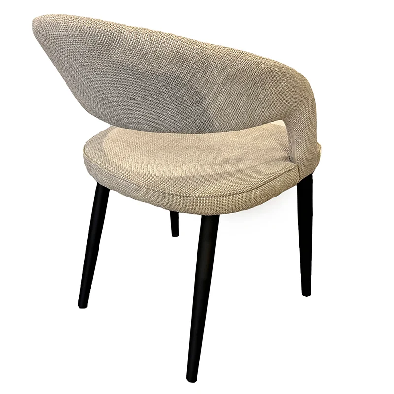 Chaise Design "ZANNA" en Tissu Ignifuge