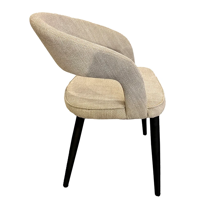 Chaise Design "ZANNA" en Tissu Ignifuge