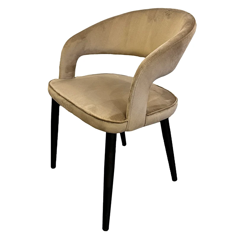 Chaise Design "ZANNA" en Tissu Ignifuge
