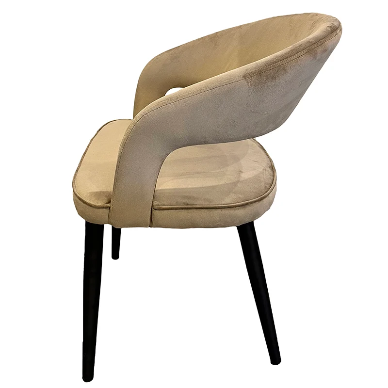 Chaise Design "ZANNA" en Tissu Ignifuge