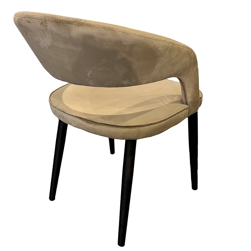 Chaise Design "ZANNA" en Tissu Ignifuge