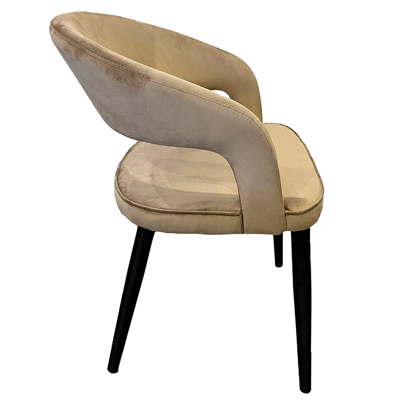 Chaise Design "ZANNA" en Tissu Ignifuge