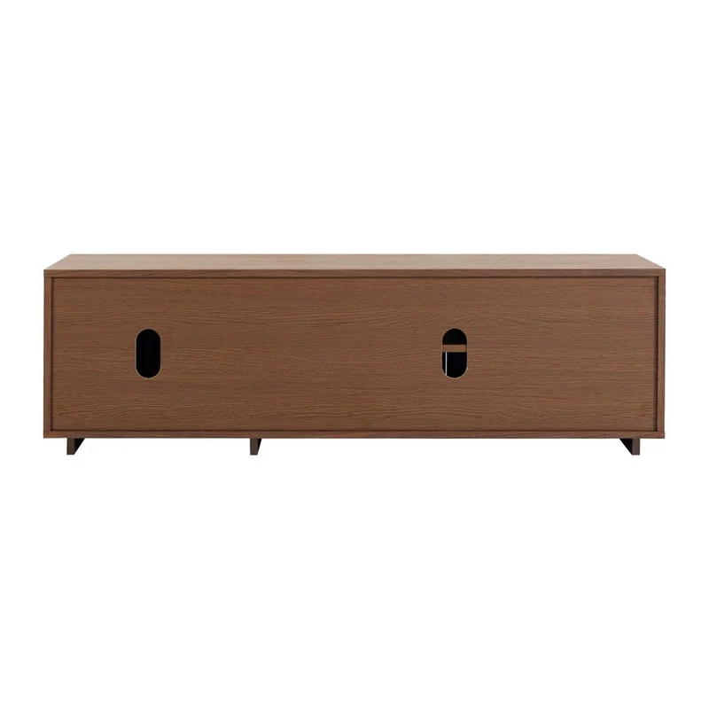 Meuble TV 3 portes placage noyer