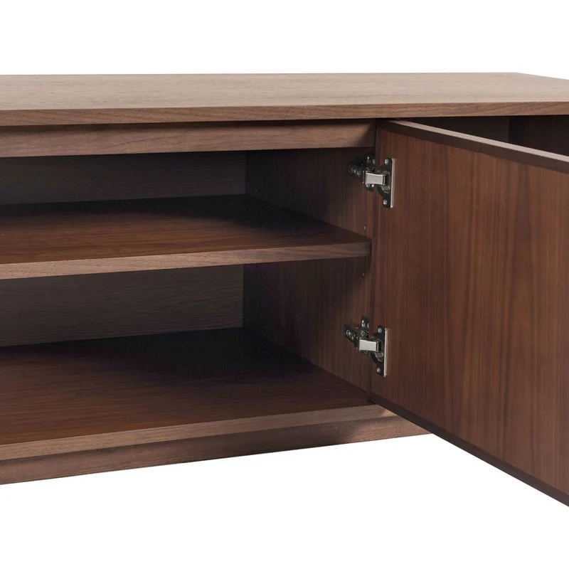 Meuble TV 3 portes placage noyer