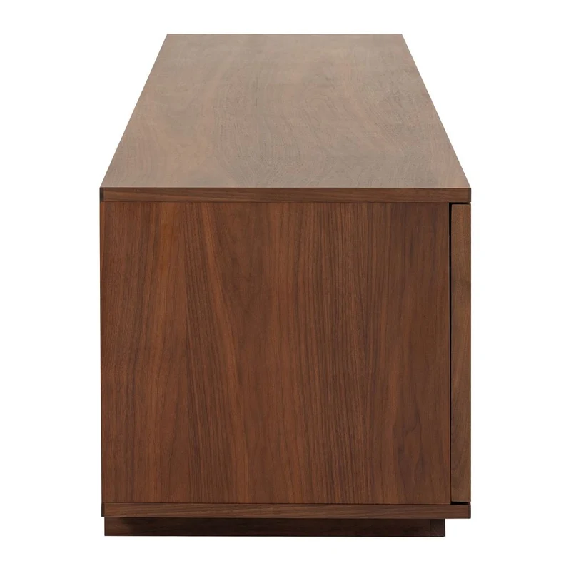 Meuble TV 4 portes placage noyer