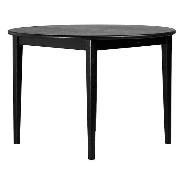 Table repas 110cm avec allonge chêne noir