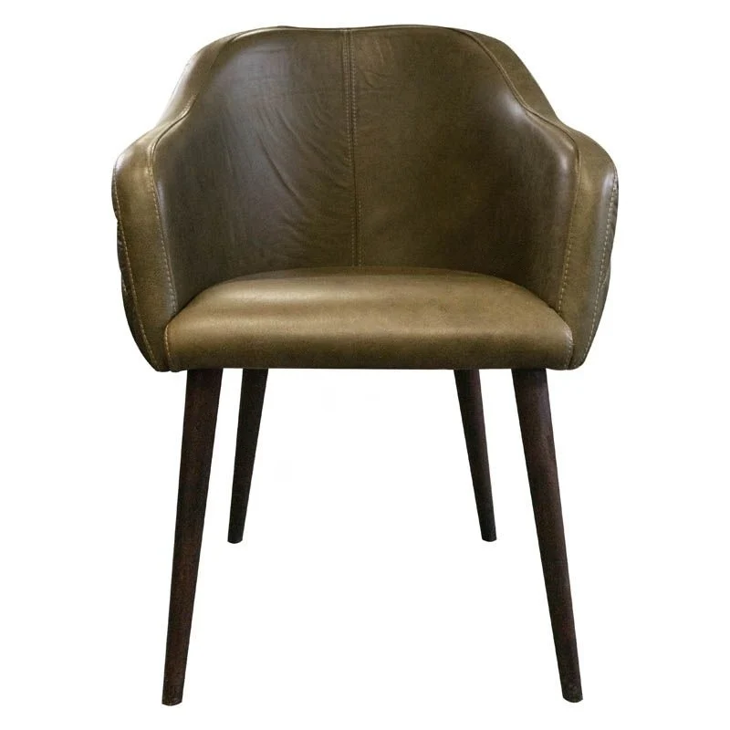 Chaise Design en Cuir Capitonné "TOMARO"