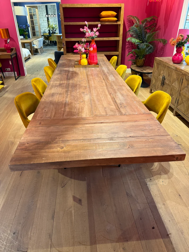 Table Monarque Royale en Bois Massif "LANCELOT" (4m50)