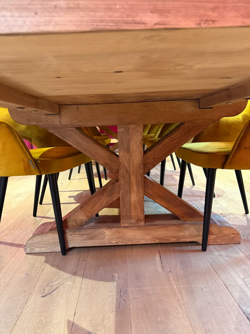 Table Monarque Royale en Bois Massif "LANCELOT" (4m50)