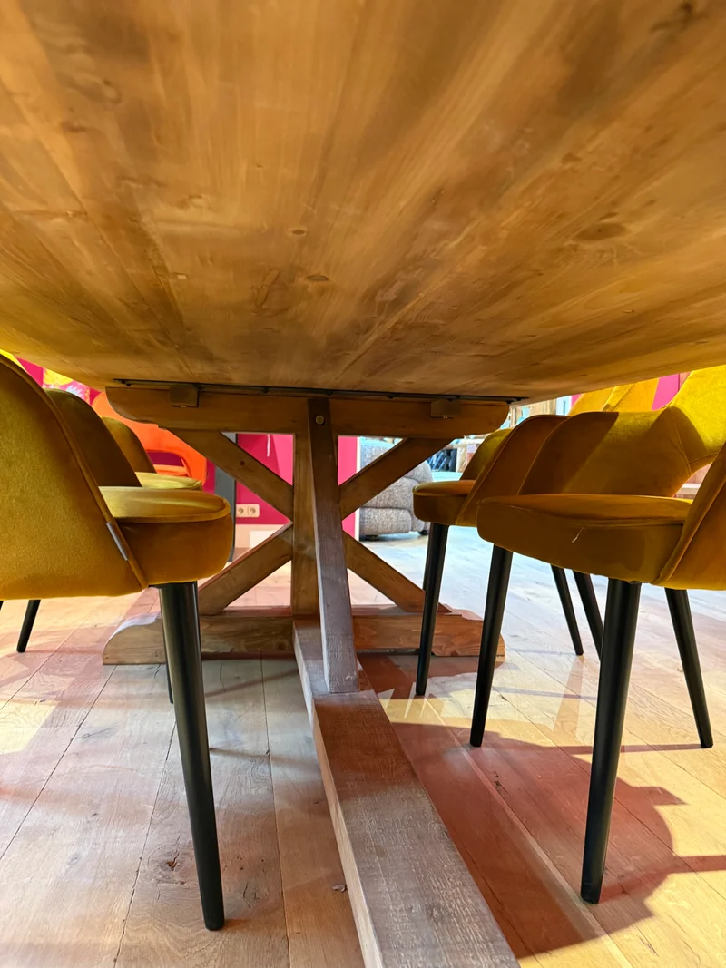 Table Monarque Royale en Bois Massif "LANCELOT" (4m50)