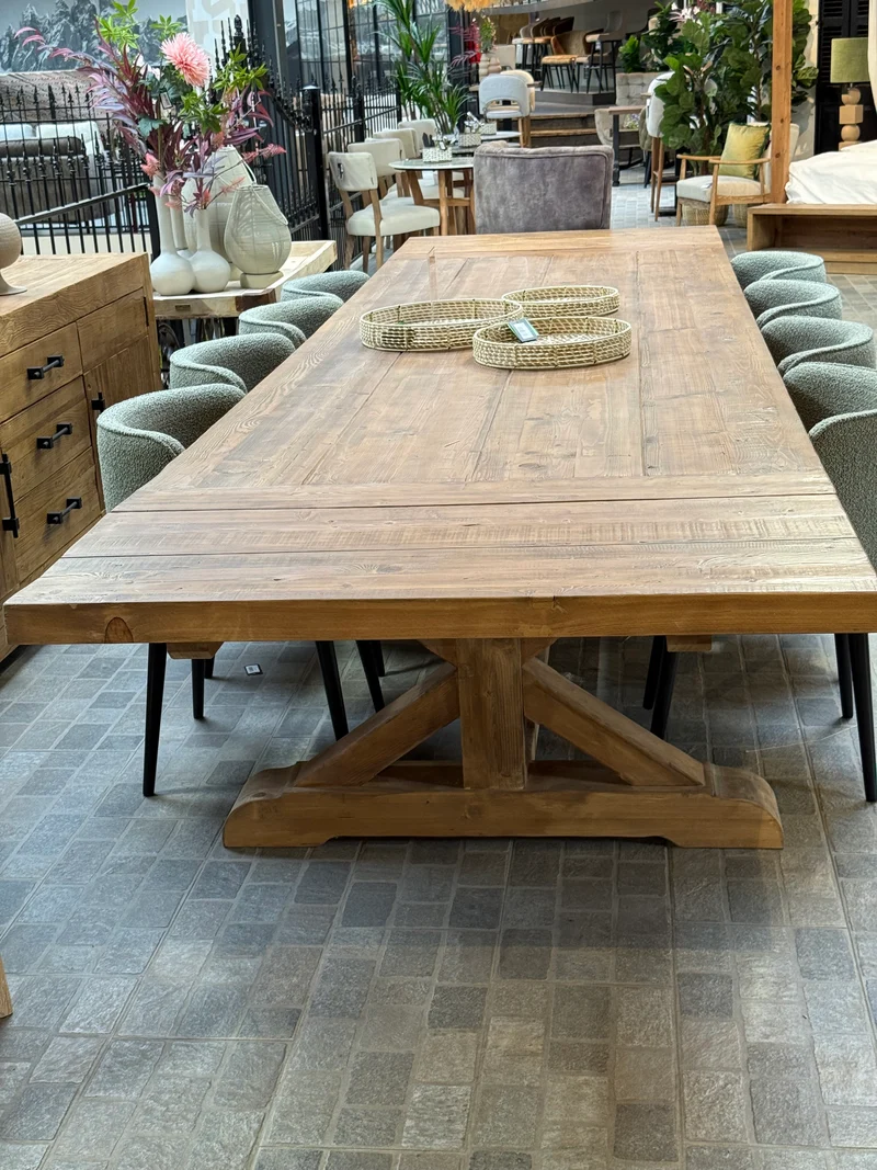 Table Monarque Royale en Bois Massif "LANCELOT" (4m50)