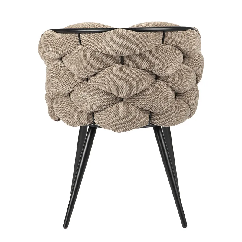 Chaise Design Italien en Tissu Tissé "CIOTTOLO"