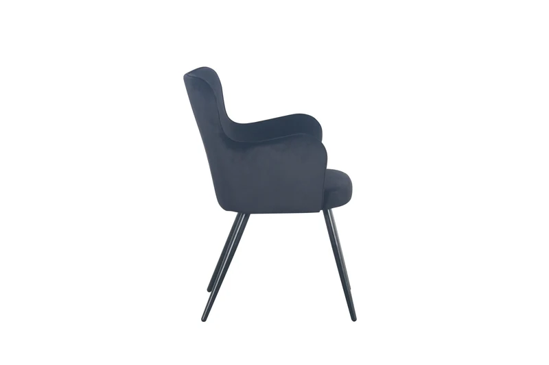 Chaise avec Accoudoirs "AQUILA" en Tissu