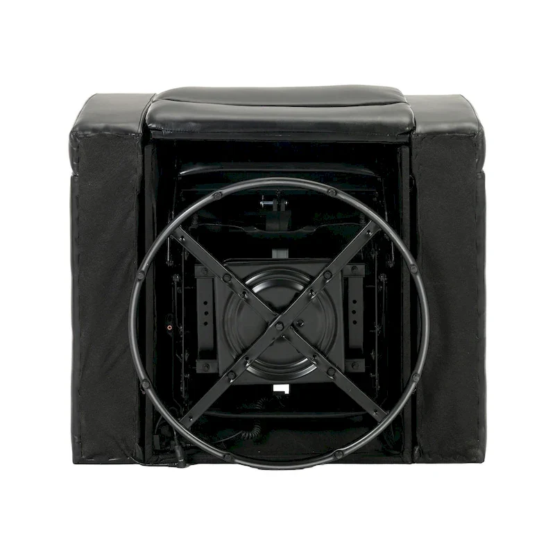 Fauteuil inclinable pivotant électrique avec plateau, porte-gobelet et port USB
