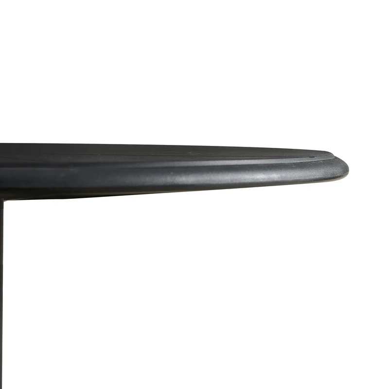 Table de cocktail moderne haute 75 cm, noire