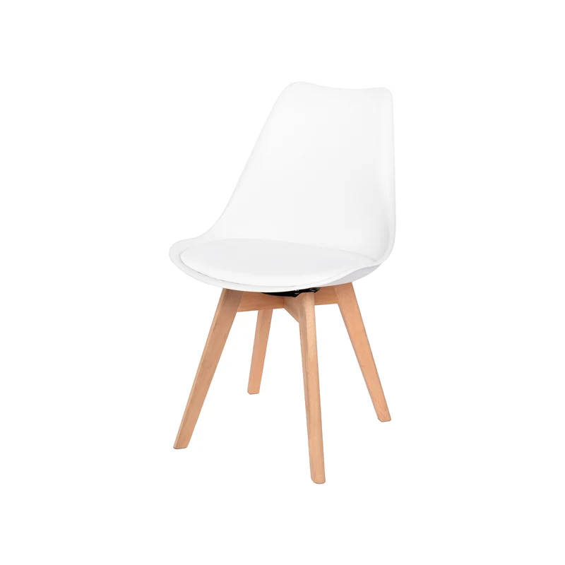 Ensemble de chaises de salle à manger pivotantes sans accoudoirs 360° – Set de 2/4 VINCO – Noir/Blanc/Gris