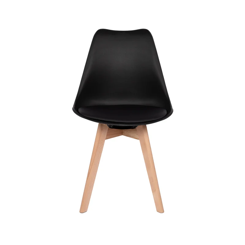 Ensemble de chaises de salle à manger pivotantes sans accoudoirs 360° – Set de 2/4 VINCO – Noir/Blanc/Gris